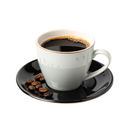 Modern Coffee Cup Isolated on White Background

