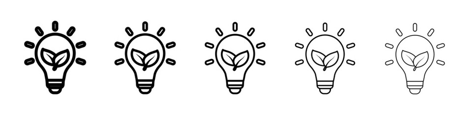 Sustainable ecological energy icon outline simple illustration isolated