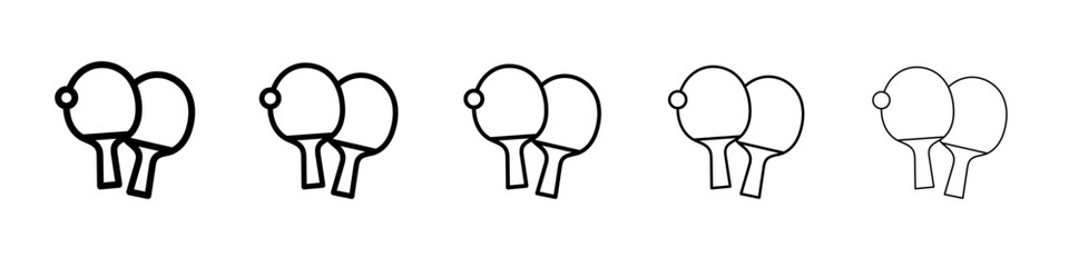 table tennis racket outline simple illustration isolated