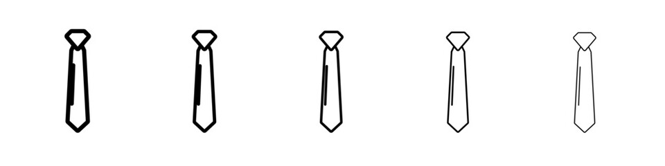 Tie icon outline simple illustration isolated