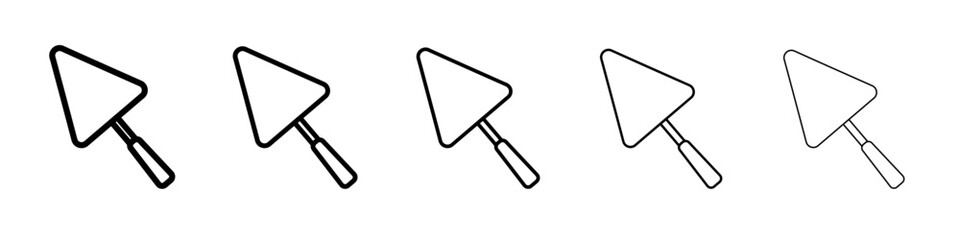 Trowel icon outline simple illustration isolated