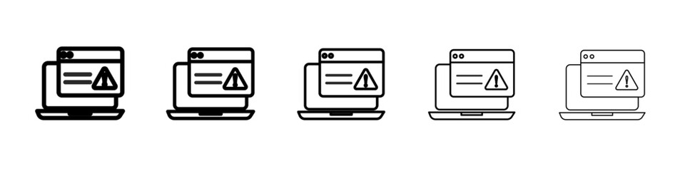 Unauthorized Access icon outline simple illustration isolated