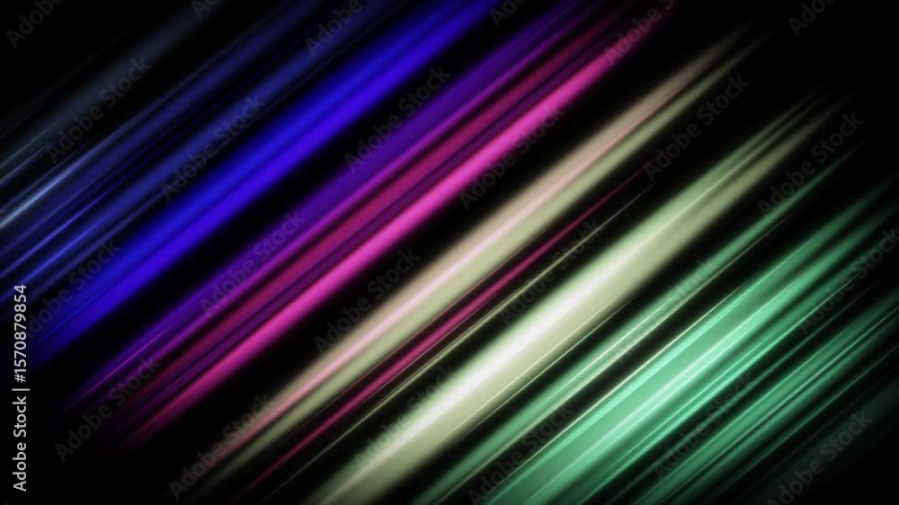 Aufkleber colourful shiny diagonal lines gradient design loop able minimal perfect background