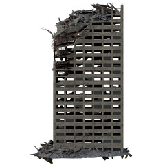 Building destroyed war missile