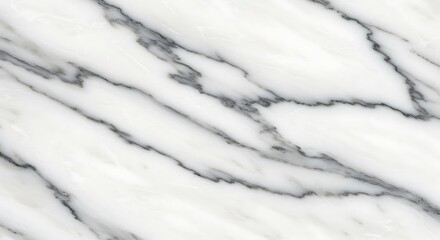Obraz premium Elegant White Marble Texture with Grey Veins for Interior Design