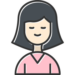 Lady Teacher Vector Icon Design