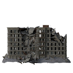 Apartment destroyed missile