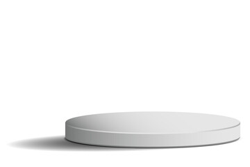 White round platform podium pedestal display stage mockup minimalist background