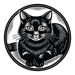 cat vector kitten icon logo cartoon character illustration doodle white