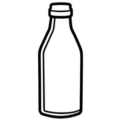 Milk line art vector