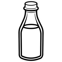 Milk line art vector
