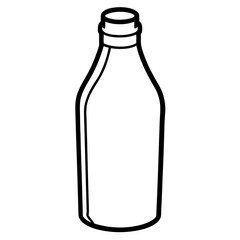 Milk line art vector