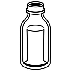 Milk line art vector