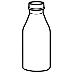 Milk line art vector