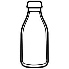 Milk line art vector