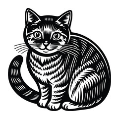 cat silhouette vector