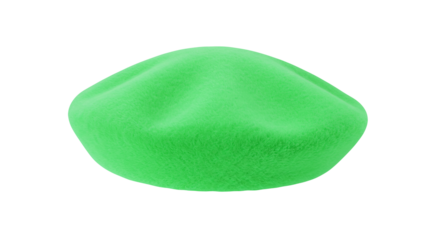 Plush and Playful The Fuzzy Coral-Red Beret That Shines Background PNG