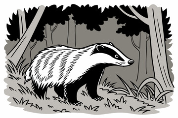  Educational Wildlife Illustrations: Emu, Sloth, Grasshopper, Lynx, Capybara, Pronghorn, Red Panda, Cassowary, Koala, Skunk, Caracal, Butterfly, Firefly, Zebra, Maine Coon, Ichthyosaur, Lionfish, Dodo © Md