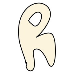 hand drawn doodle unique abjad font ugly