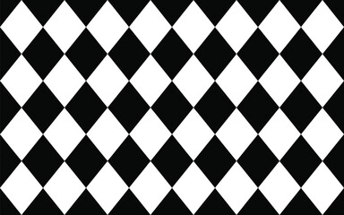 Black and White Diamond Patterned Background geometric