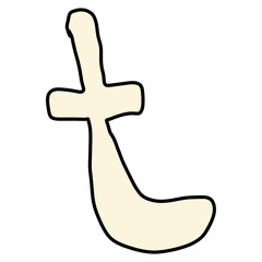 hand drawn doodle unique abjad font ugly