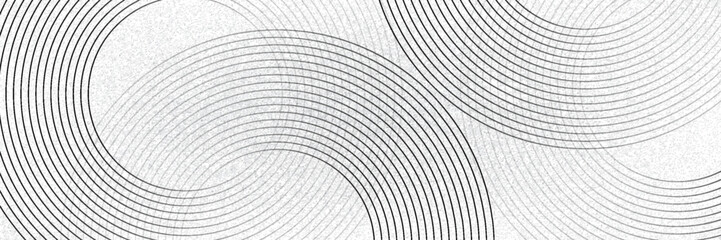 Abstract gold circle lines on dark background. Geometric stripe line art design. Vector illustration, eps10.