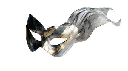 Venetian Carnival Mask, isolated on transparent background