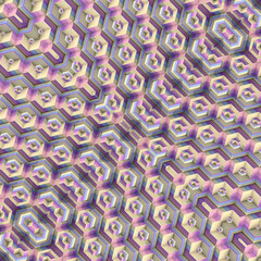 Pattern of cubes with symmetrical composition. 3d rendering illustration