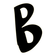 hand drawn doodle unique abjad font ugly