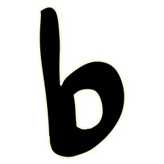 hand drawn doodle unique abjad font ugly