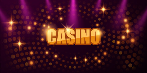 Obraz premium casino background vector illustration for gambling poster banner elegant design