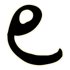 hand drawn doodle unique abjad font ugly