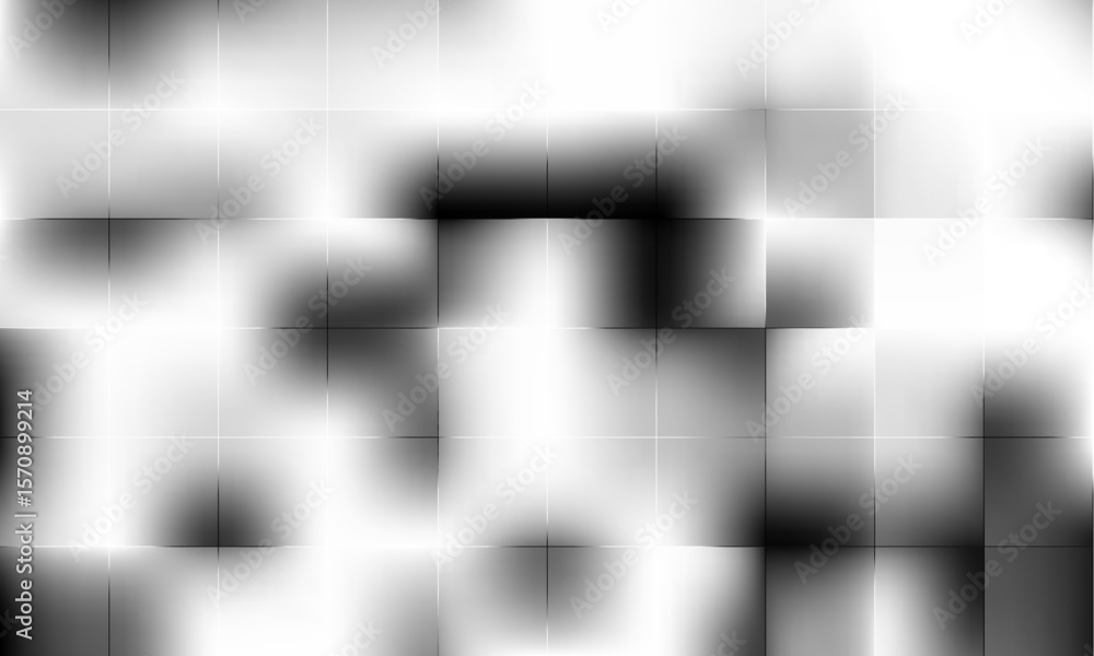 Poster abstract geometric background with a grid of squares and rectangles in various shades of gray. the m
