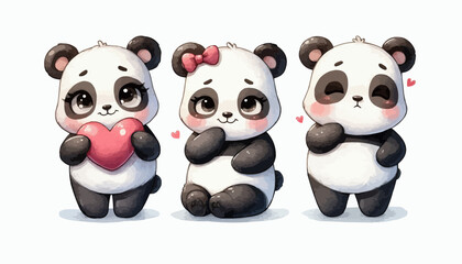 Naklejka premium panda