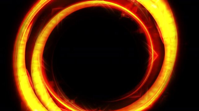 Blazing Fire Portal from Dr Strange Loop High Energy Animation Abstract Background