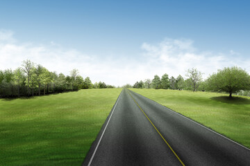 road in the countryside