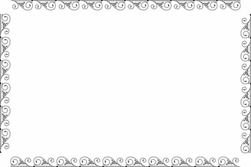 Simple Border Frame with White  Background and Unique Frame