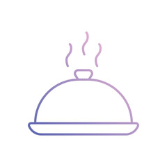 Food Tray Vector icon