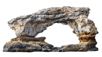 stone formation arc gate isolated on white or transparent png