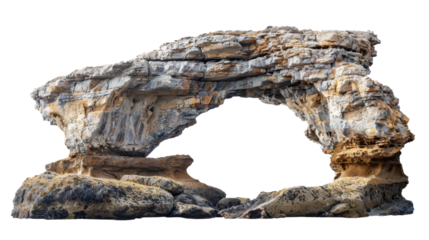 stone formation arc gate isolated on white or transparent png