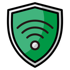 Vpn Shield  Icon Element For Design