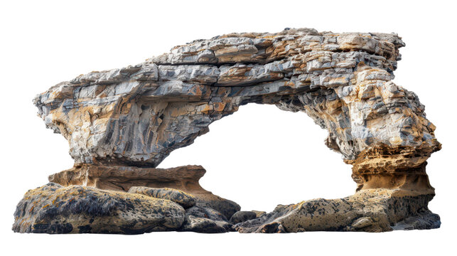 Fototapeta stone formation arc gate isolated on white or transparent png