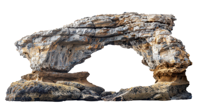 stone formation arc gate isolated on white or transparent png