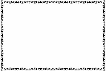 Simple Border Frame, Photo Frame with White Background