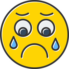 Sad Vector Icon Design