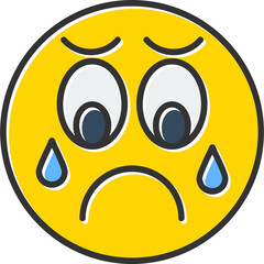 Sad Vector Icon Design