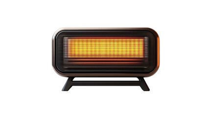 • A stylish electric heater with smart controls, isolated on white background in HD 