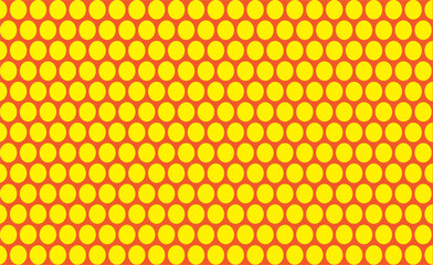 abstract background vector yellow rounds on red design