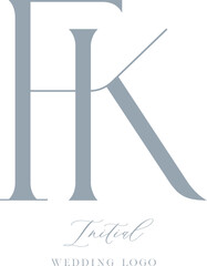 FK Initial Wedding Logo Monogram2