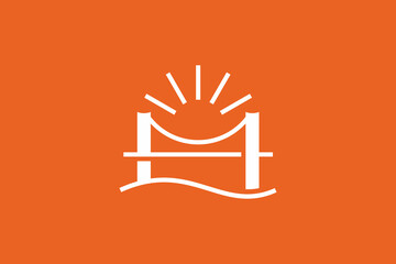 Obraz premium Sun Bridge Logo